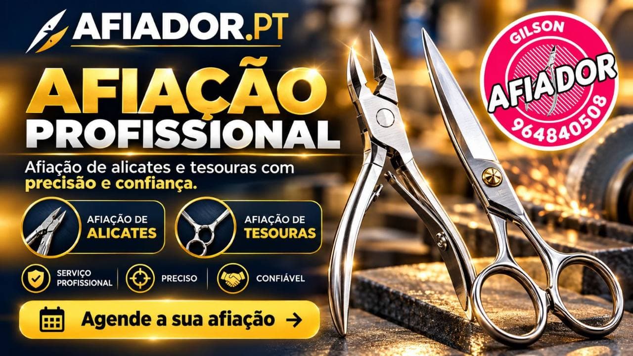 Afiação profissional — Afiador.pt e Gilson Afiador