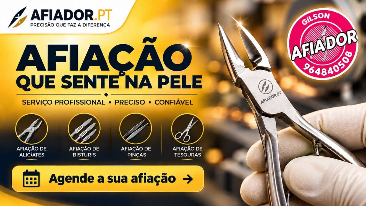 Afiação profissional — Afiador.pt e Gilson Afiador