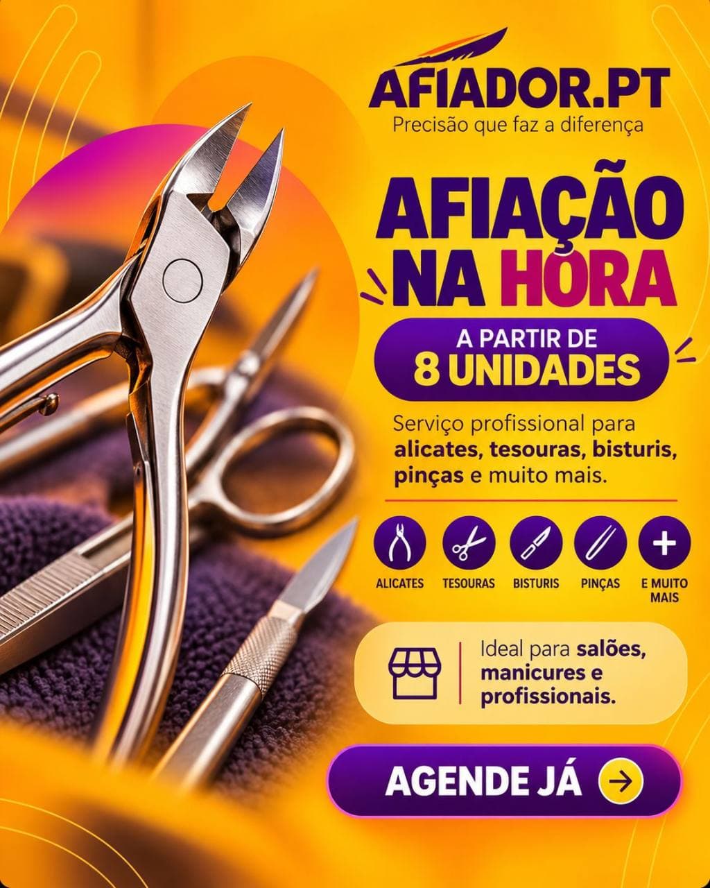 Afiação profissional — Afiador.pt e Gilson Afiador